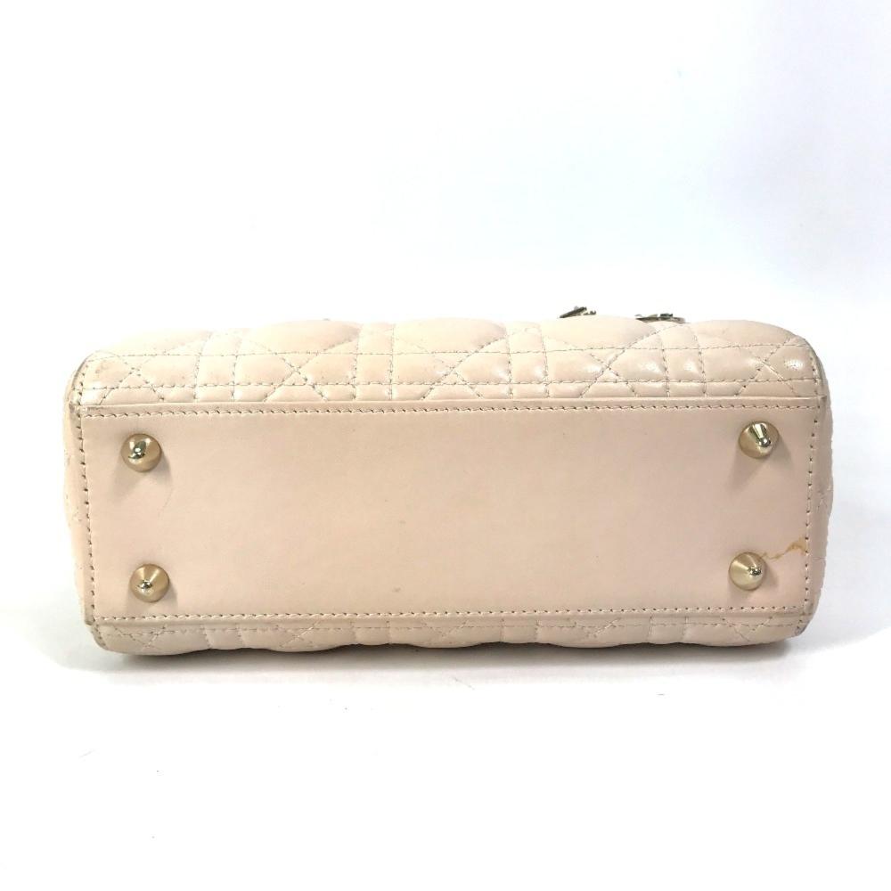 Beige Leather Dior Handbag