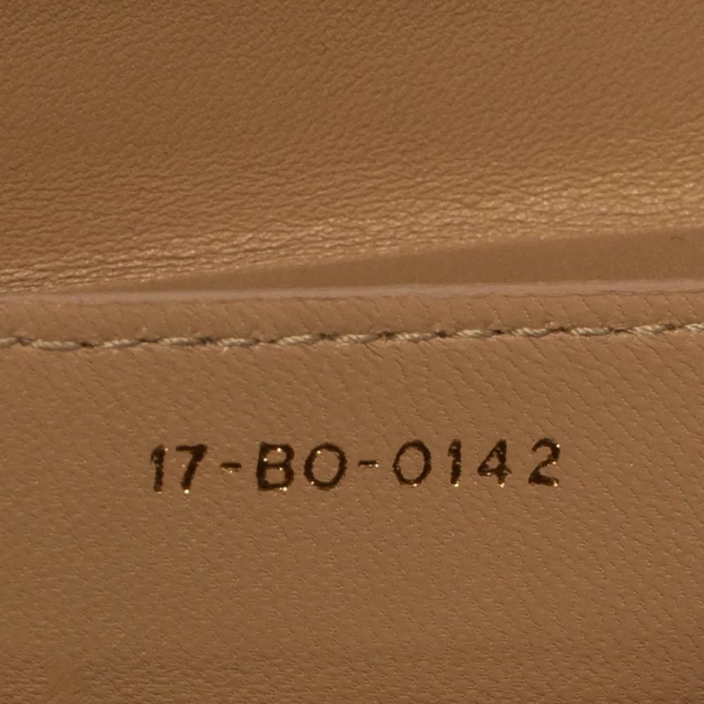 Beige Leather Dior Lady Dior