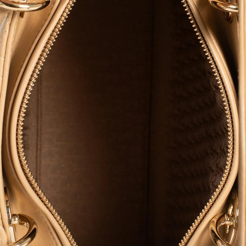 Beige Leather Dior Lady Dior