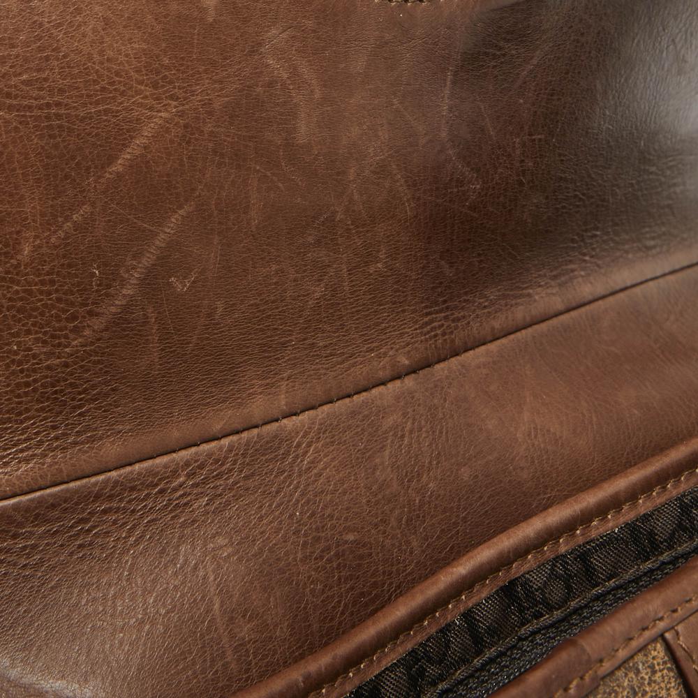 Beige Leather Dior Saddle Bag