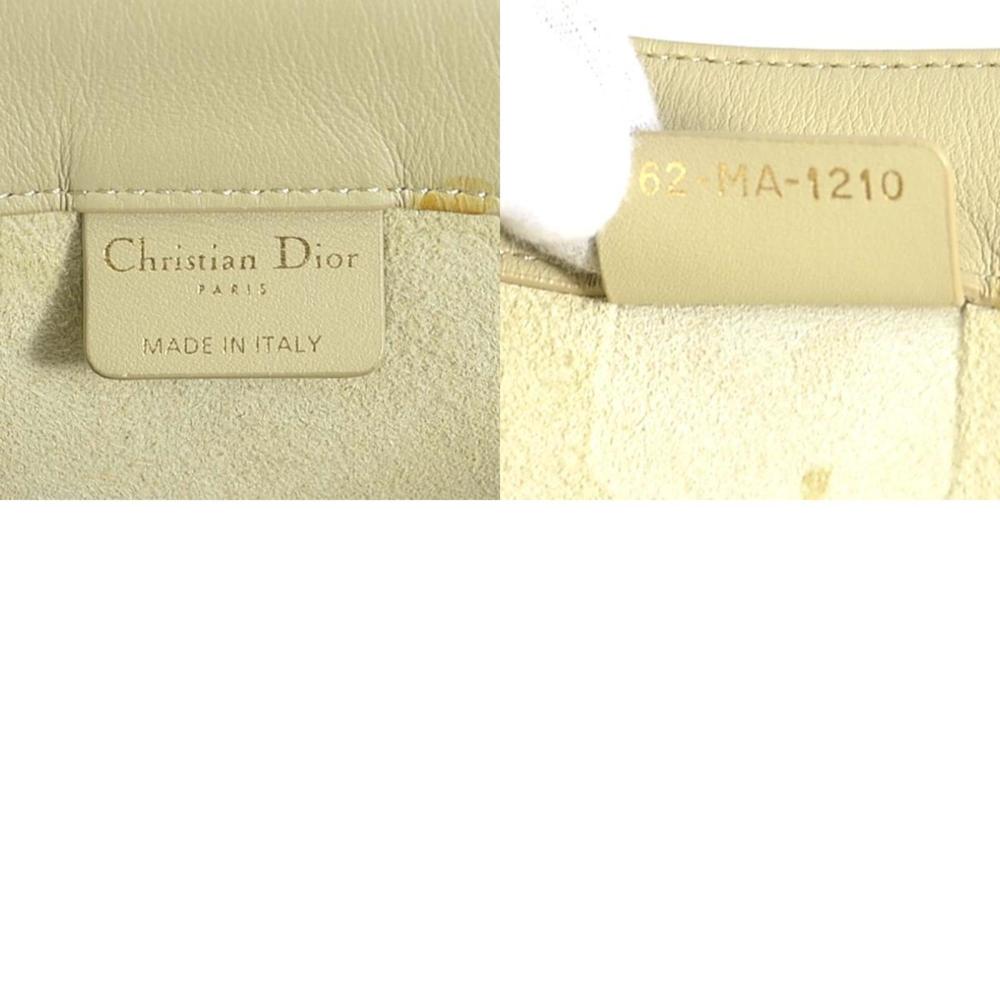 Beige Leather Dior Tote