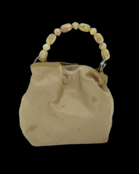 Beige Nylon Dior Handbag
