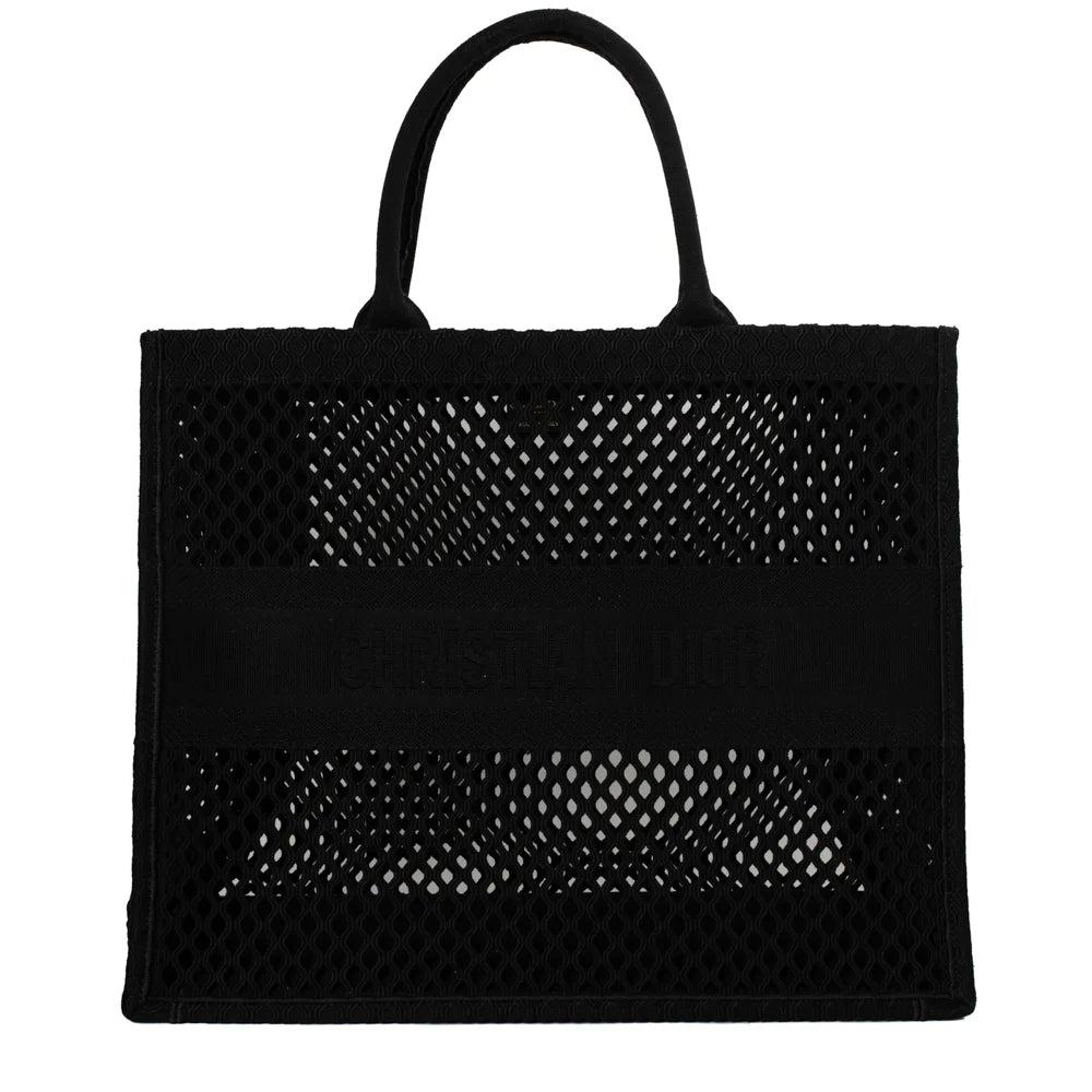 Black Canvas Dior Book Tote