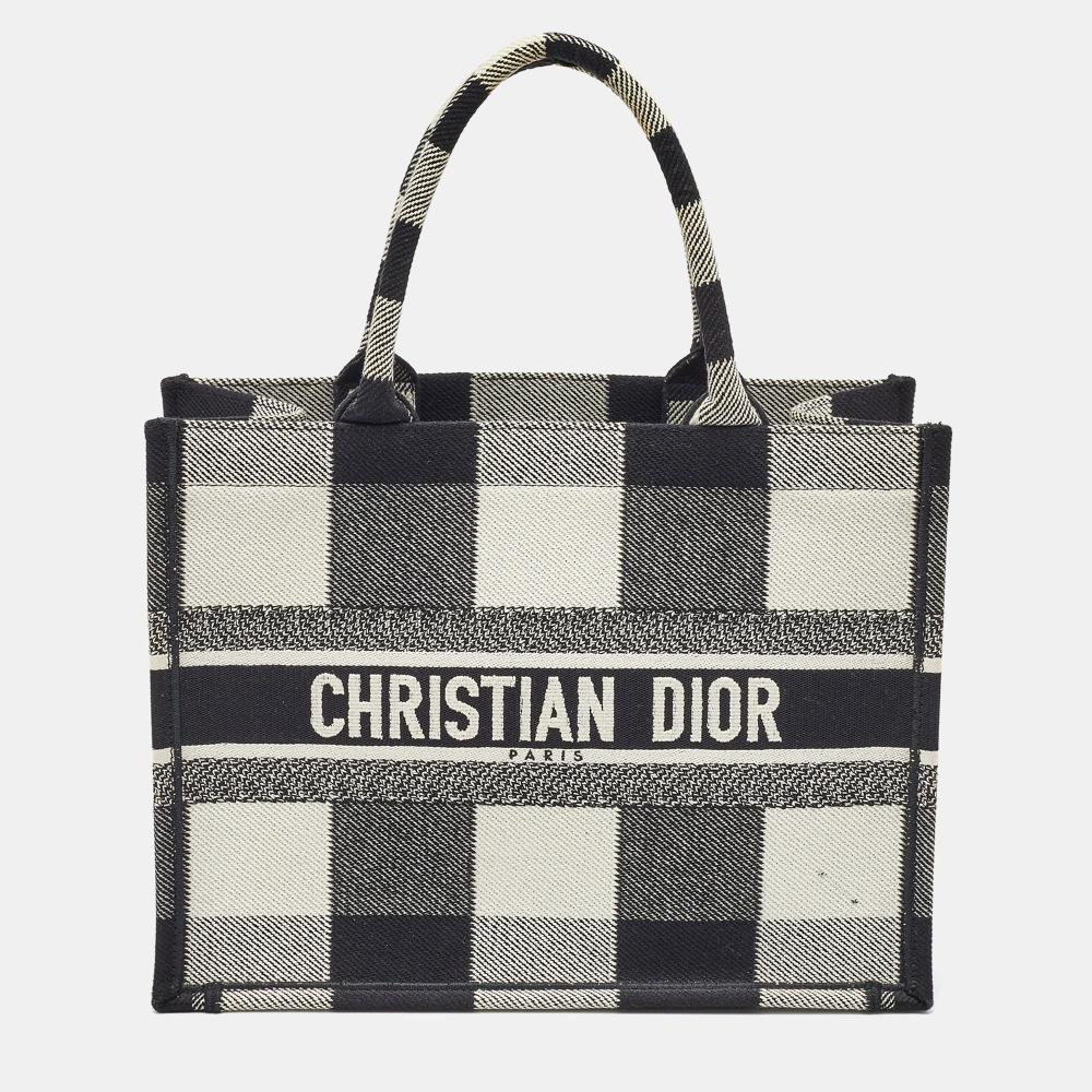 Black Canvas Dior Book Tote
