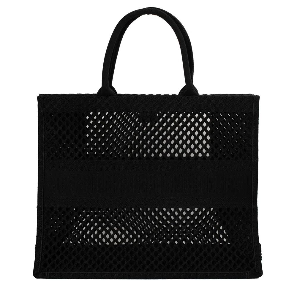 Black Canvas Dior Book Tote