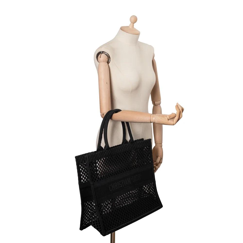 Black Canvas Dior Book Tote