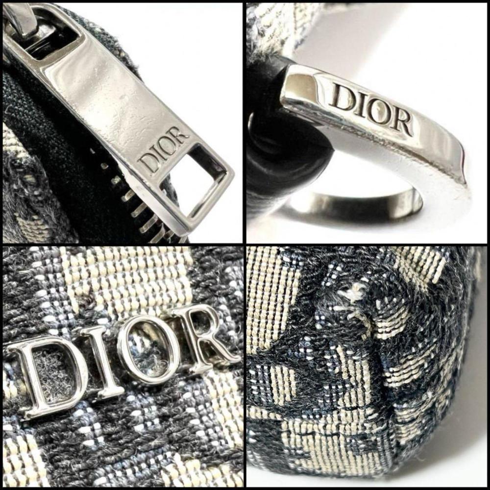 Black Canvas Dior Cosmetic Pouch