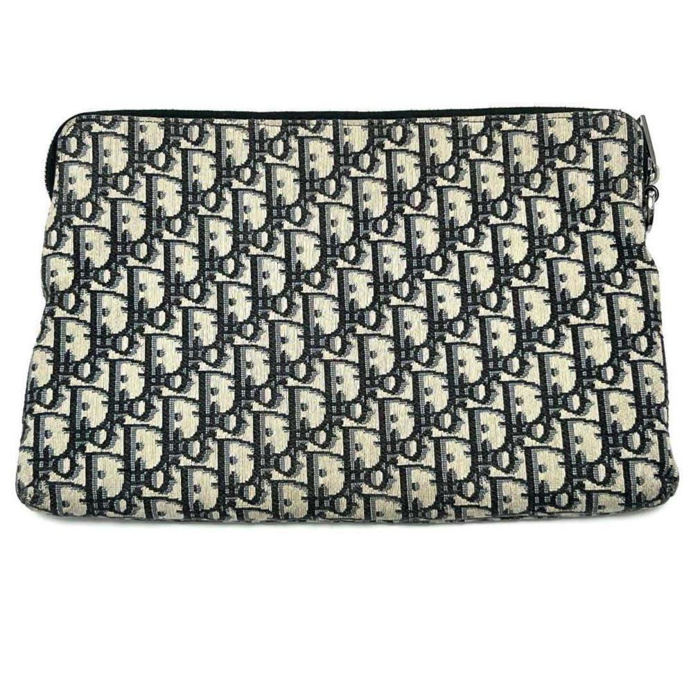 Black Canvas Dior Cosmetic Pouch