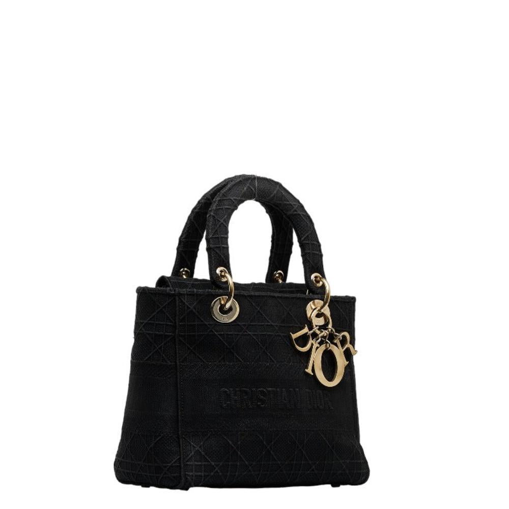 Black Canvas Dior Lady Dior