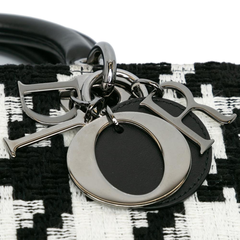 Black Canvas Dior Lady Dior