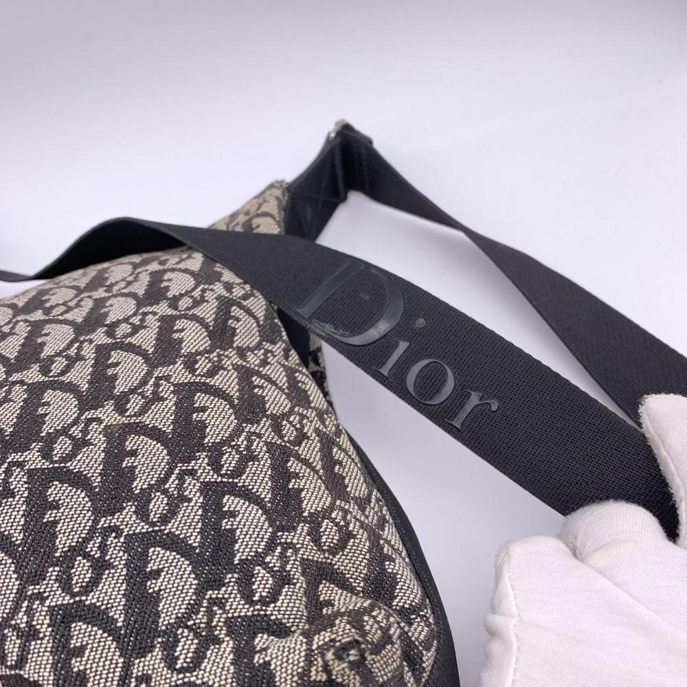 Black Canvas Dior Shoulder Bag