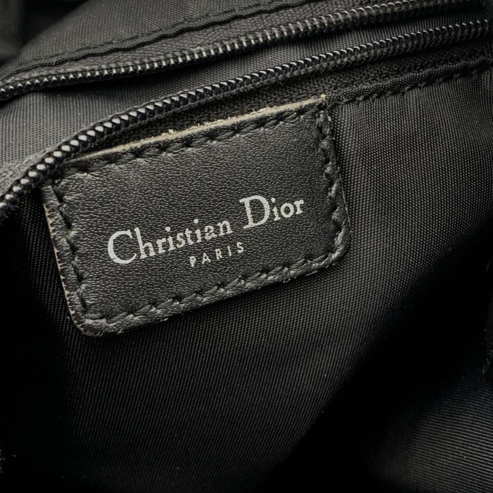 Black Canvas Dior Shoulder Bag