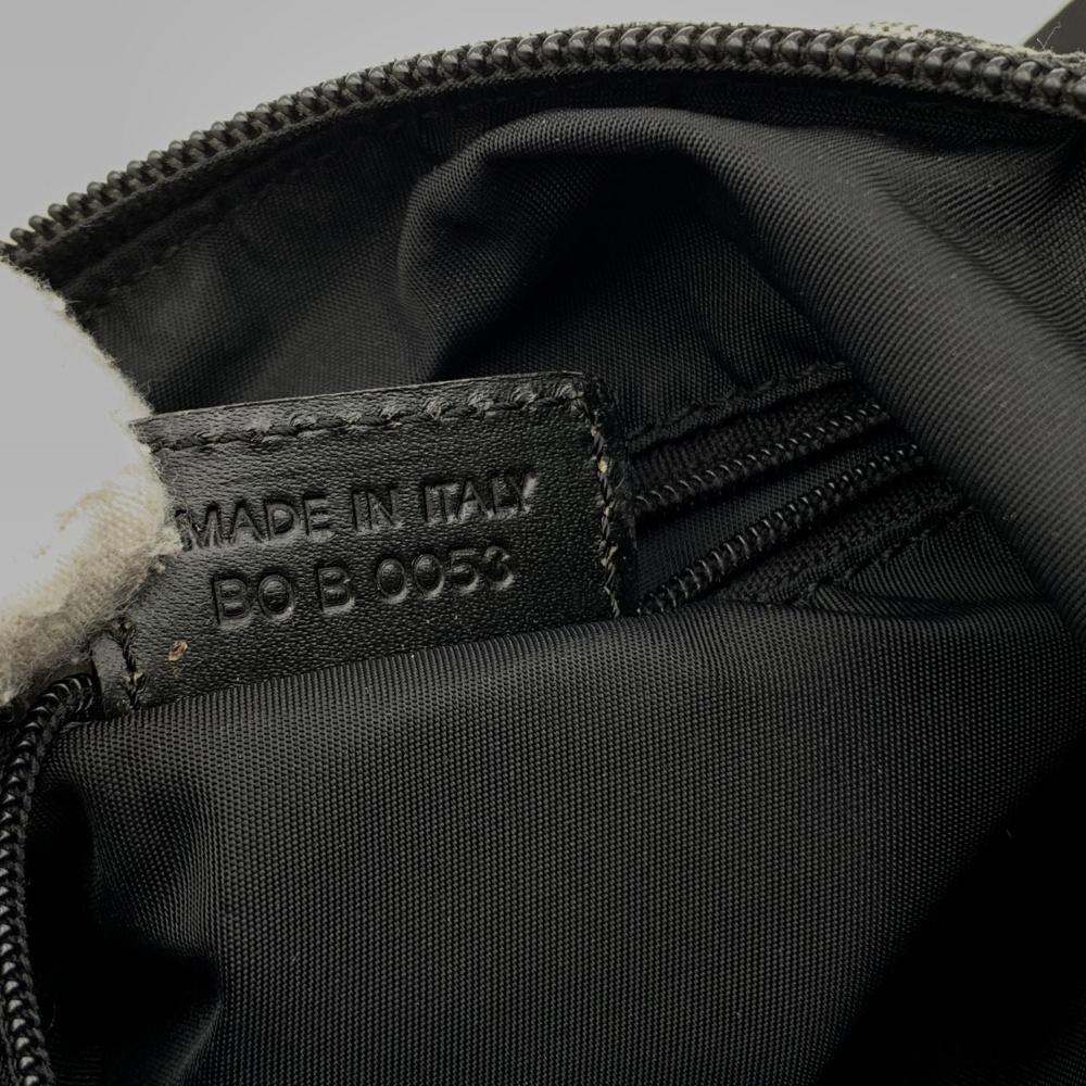 Black Canvas Dior Shoulder Bag