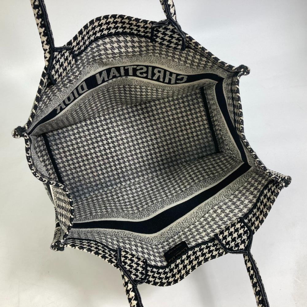 Black Fabric Dior Saddle Bag