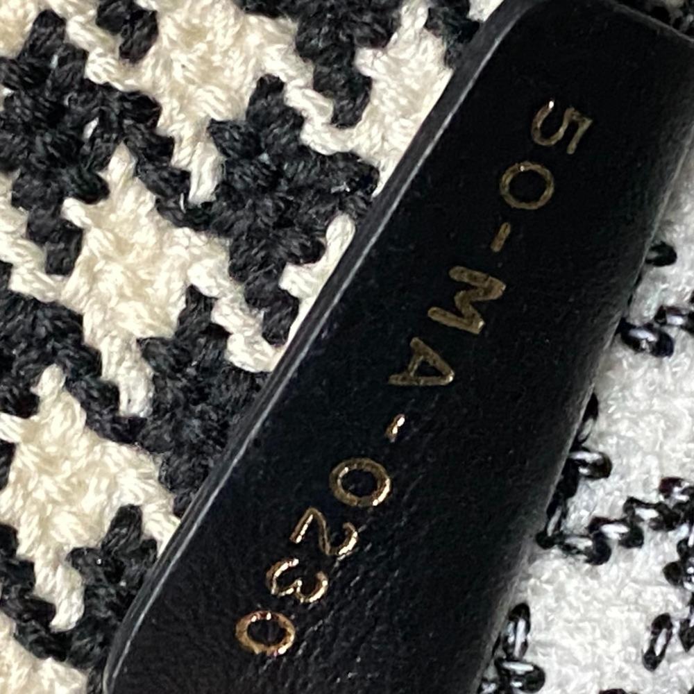 Black Fabric Dior Saddle Bag