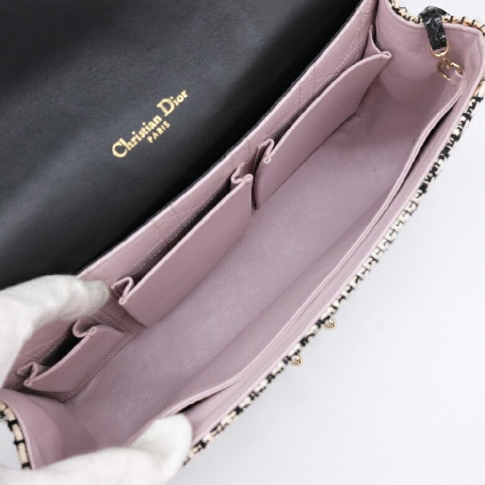 Black Fabric Dior Shoulder Bag