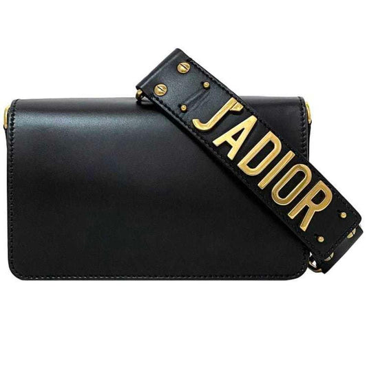 Black Fabric Dior Shoulder Bag