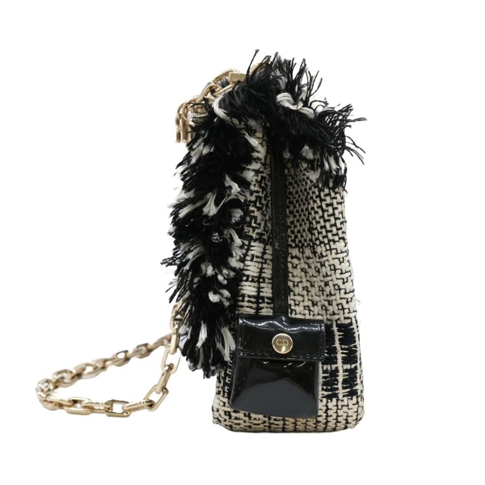 Black Fabric Dior Shoulder Bag