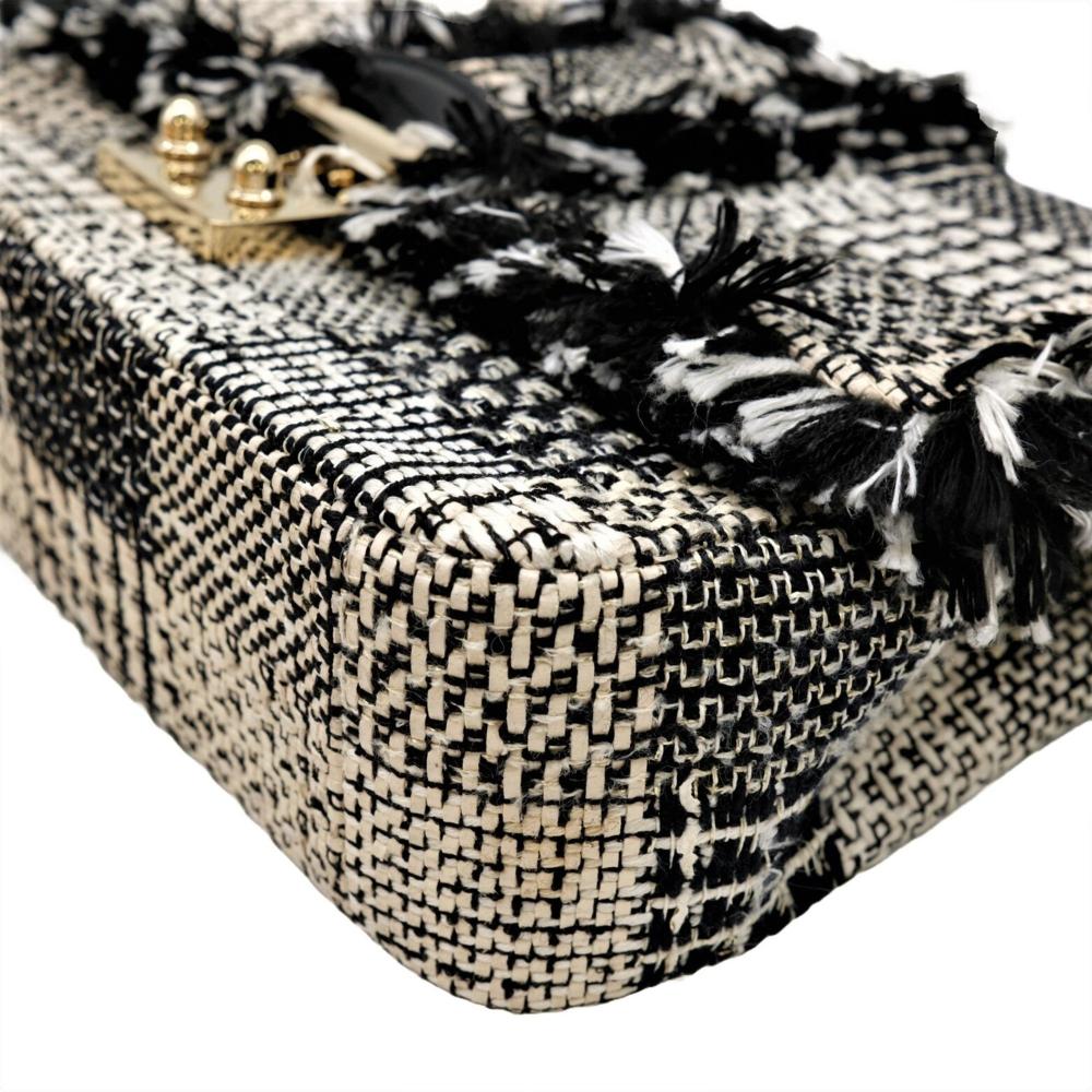 Black Fabric Dior Shoulder Bag