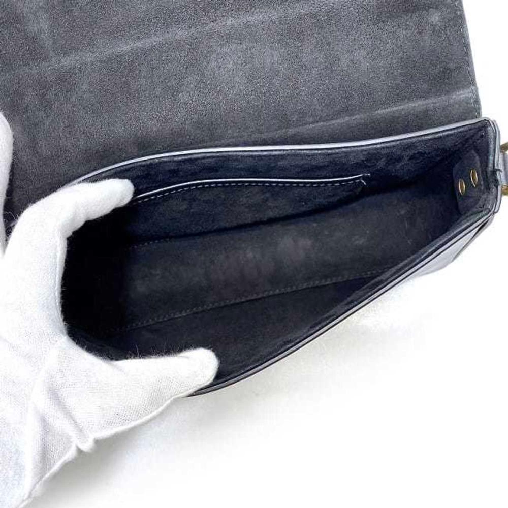 Black Fabric Dior Shoulder Bag