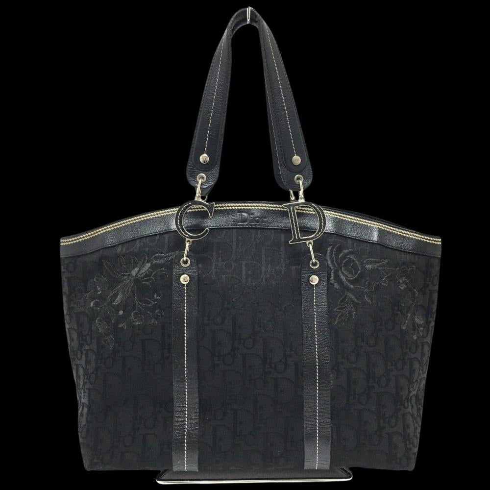 Black Fabric Dior Tote