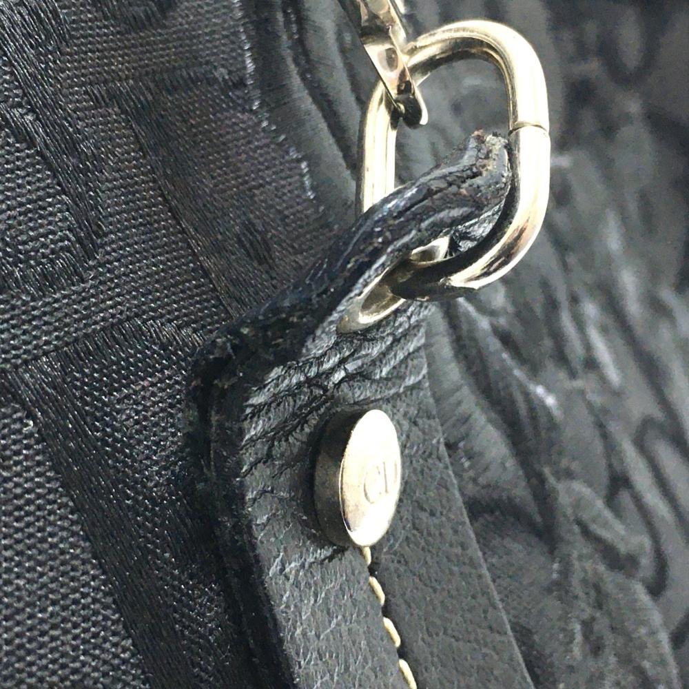 Black Fabric Dior Tote