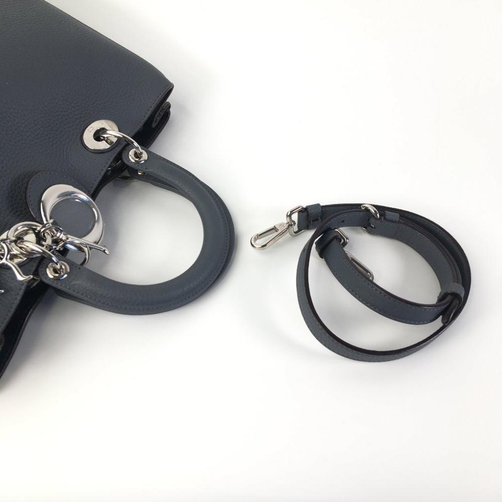 Black Leather Dior Handbag