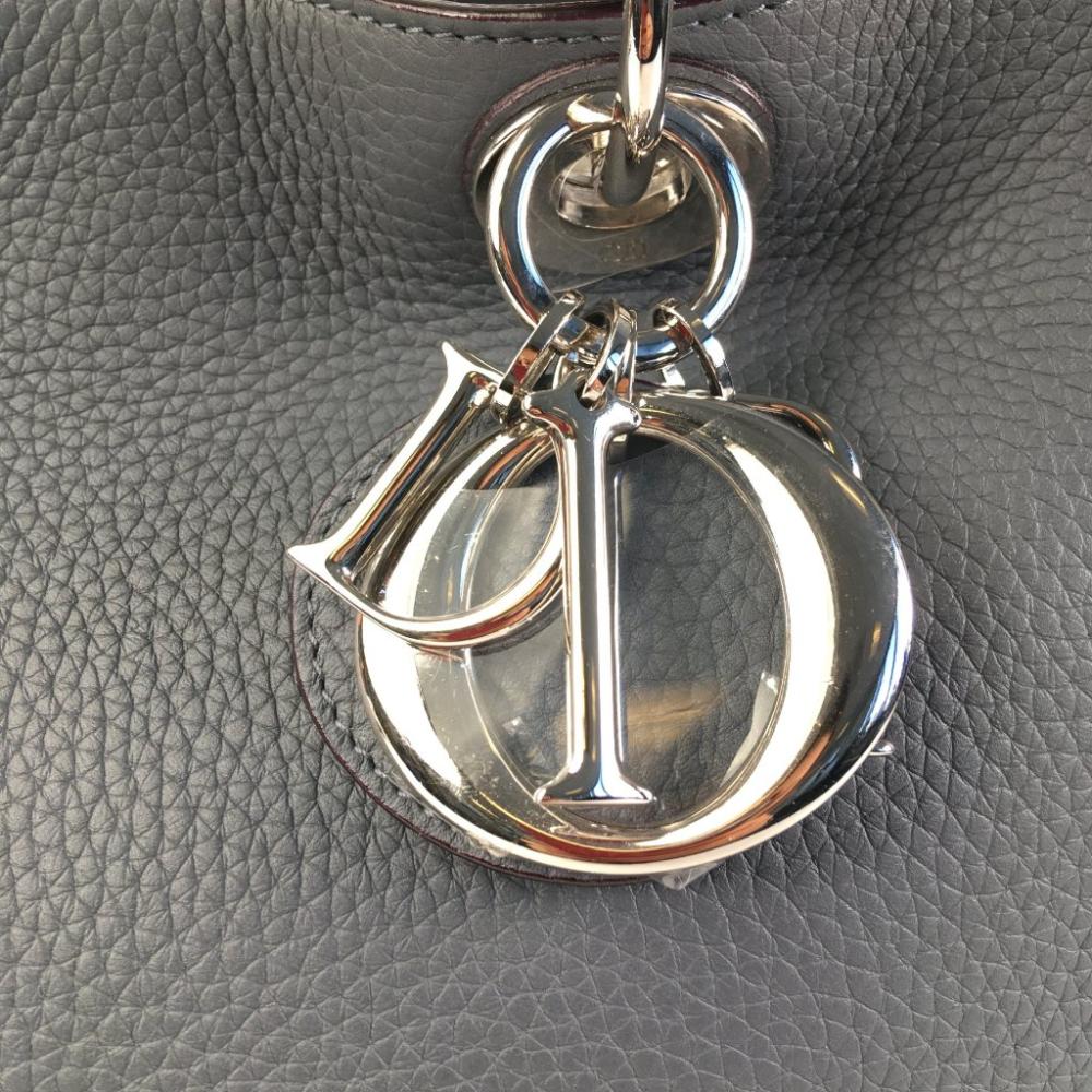 Black Leather Dior Handbag