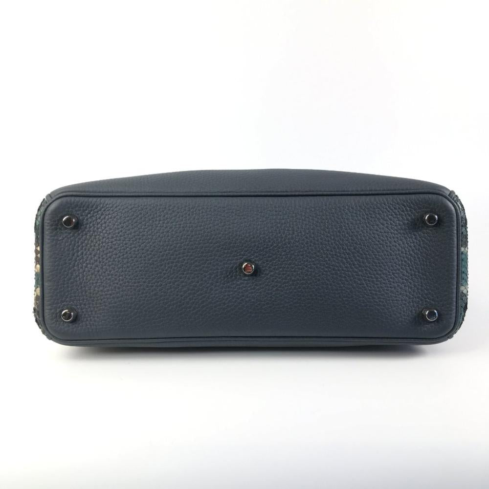 Black Leather Dior Handbag