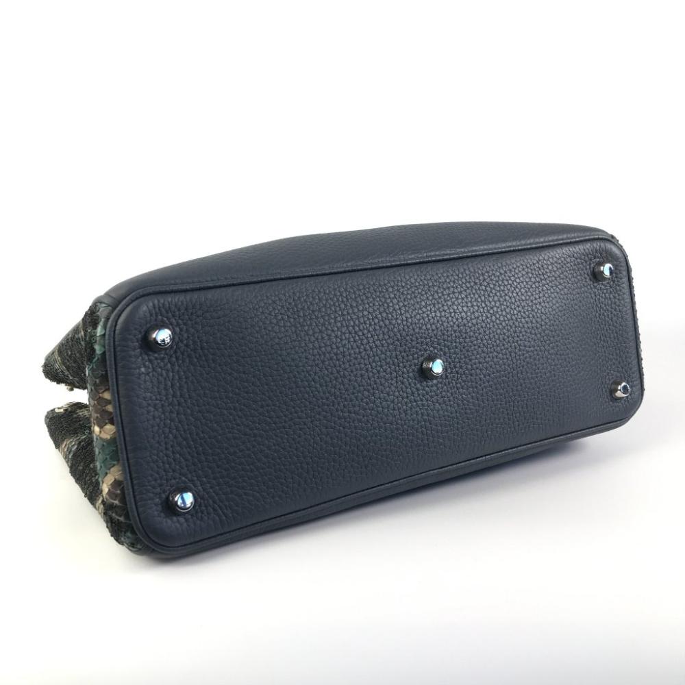 Black Leather Dior Handbag