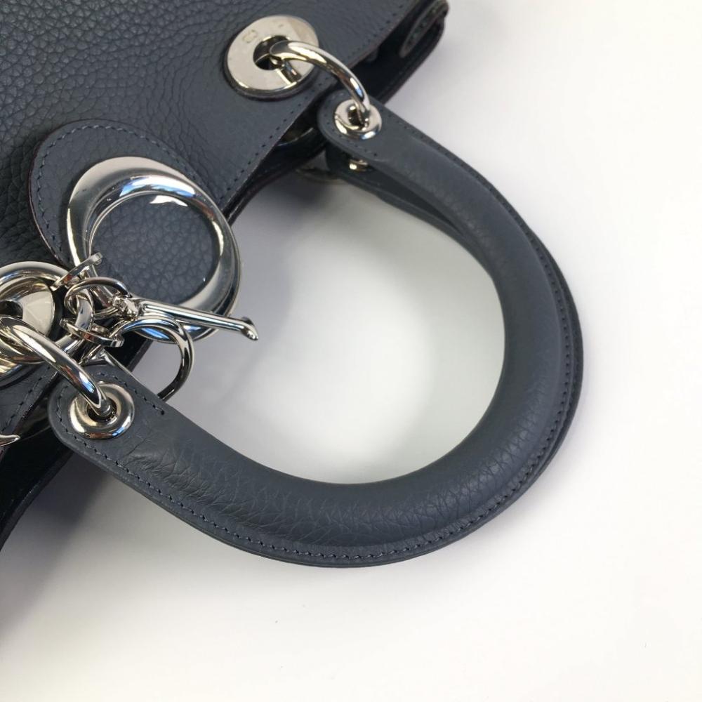 Black Leather Dior Handbag