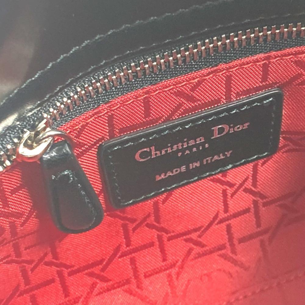 Black Leather Dior Lady Dior