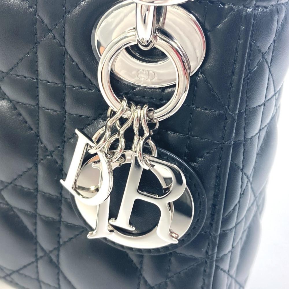 Black Leather Dior Lady Dior