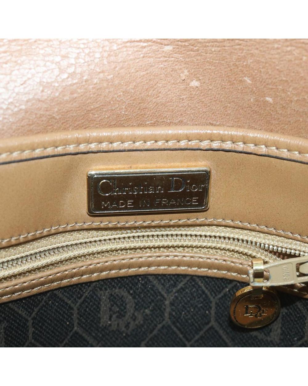 Black Leather Dior Shoulder Bag