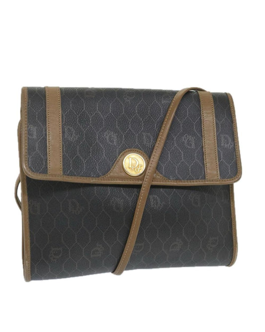 Black Leather Dior Shoulder Bag