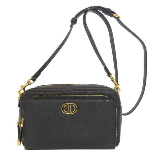 Black Leather Dior Shoulder Bag