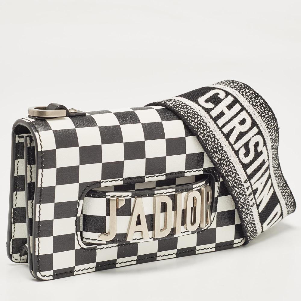 Black Leather Dior Shoulder Bag