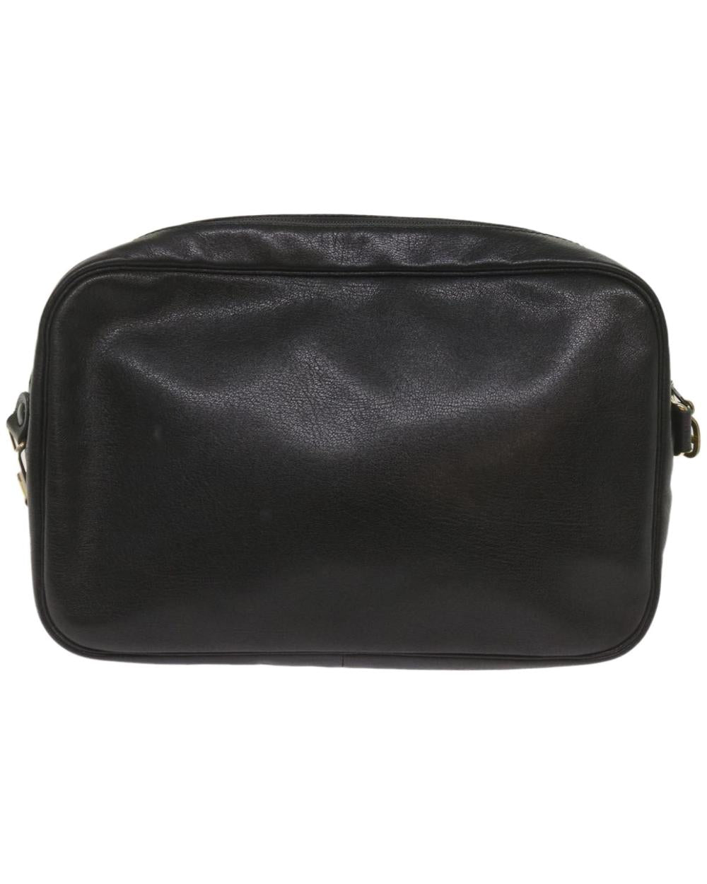Black Leather Dior Shoulder Bag
