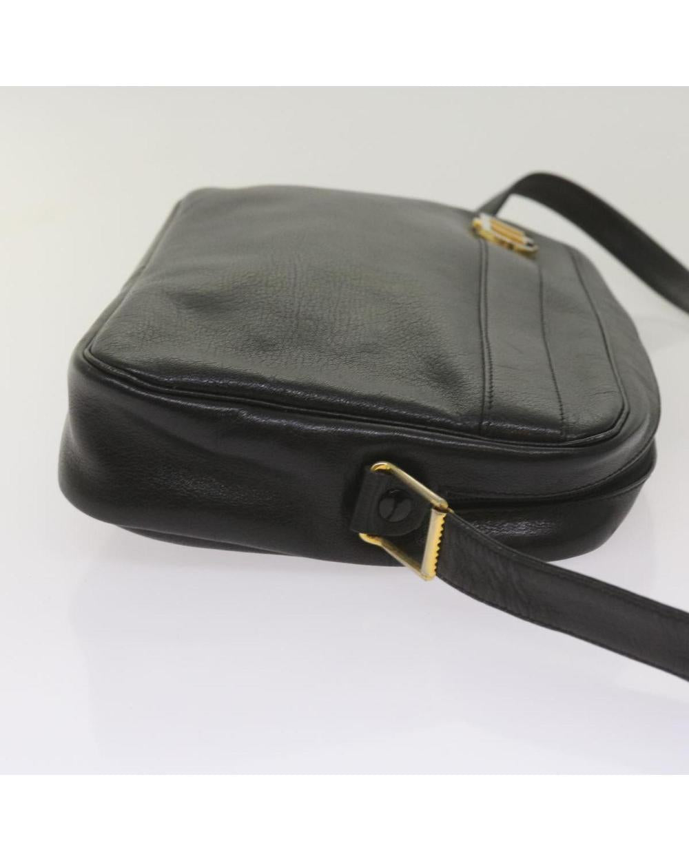 Black Leather Dior Shoulder Bag