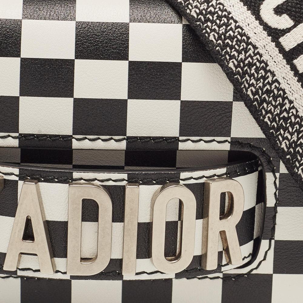 Black Leather Dior Shoulder Bag