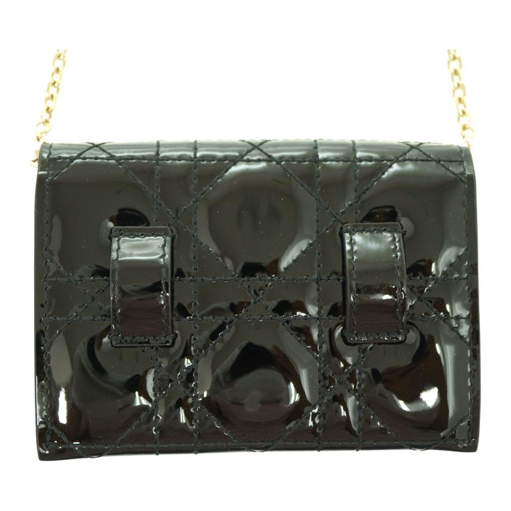 Black Leather Dior Shoulder Bag