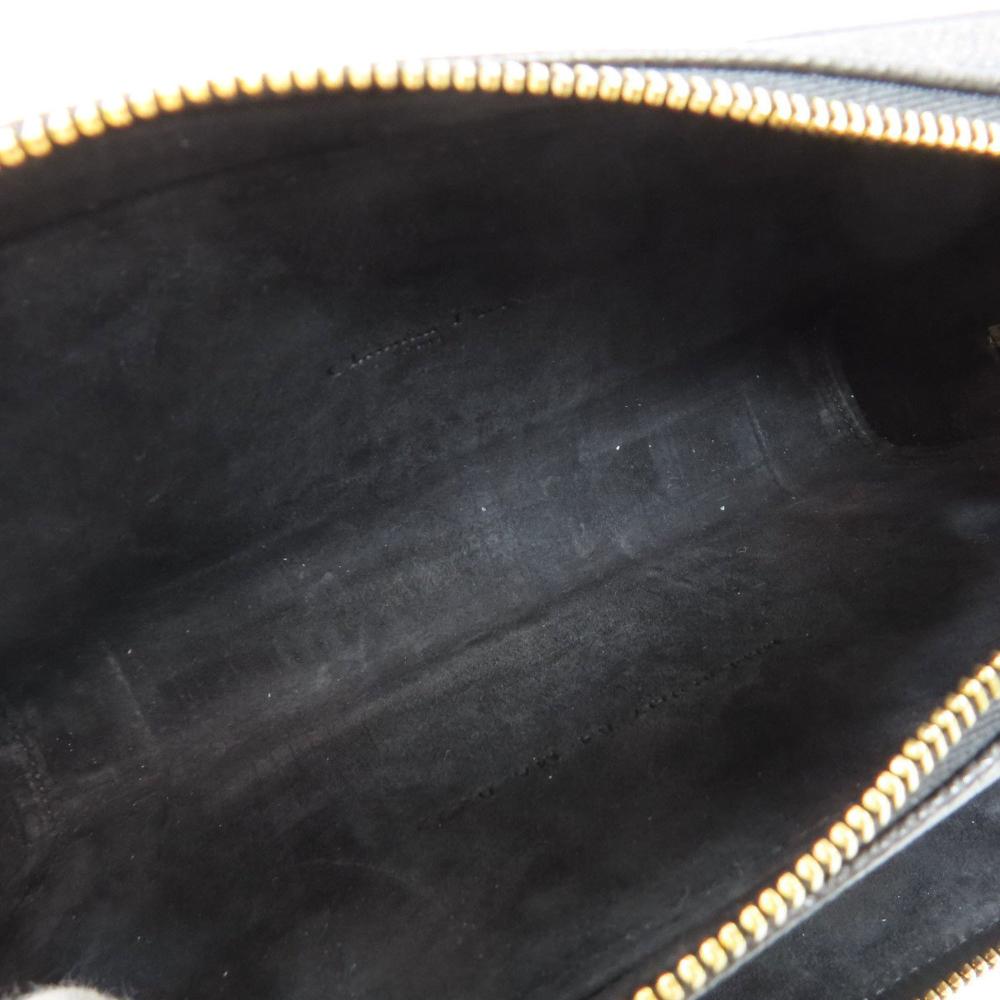 Black Leather Dior Shoulder Bag