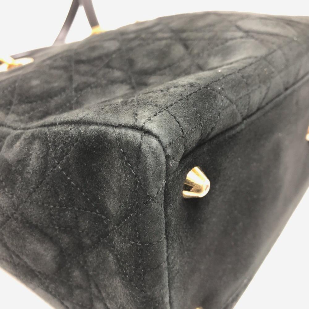 Black Leather Dior Saddle Bag