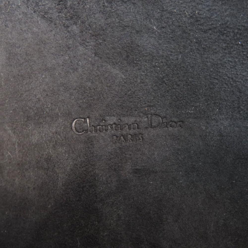 Black Leather Dior Shoulder Bag