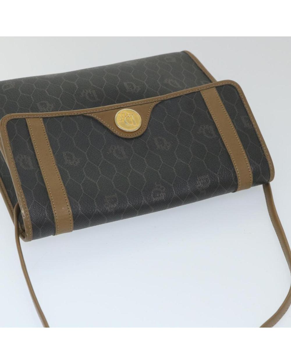 Black Leather Dior Shoulder Bag