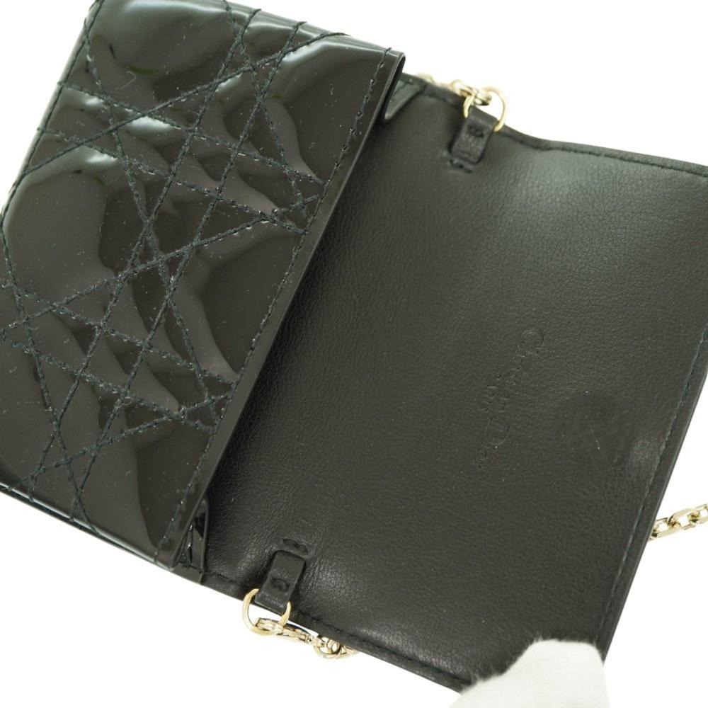 Black Leather Dior Shoulder Bag