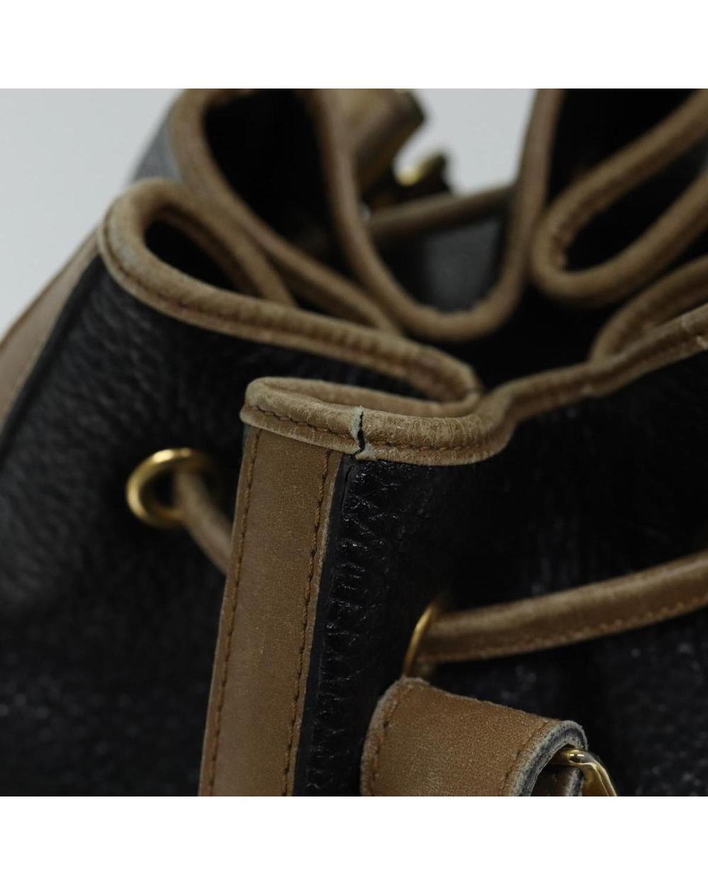 Black Leather Dior Shoulder Bag