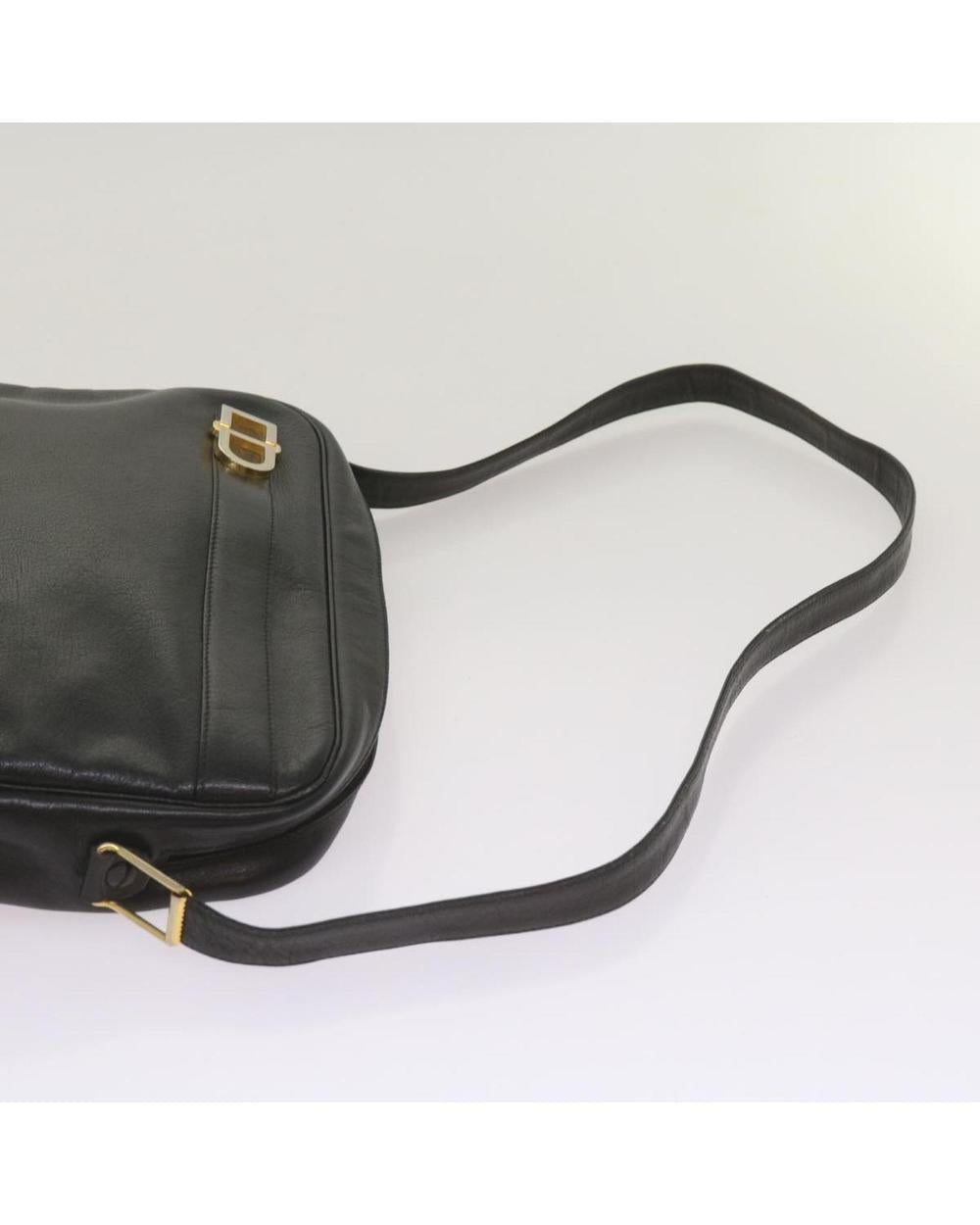 Black Leather Dior Shoulder Bag
