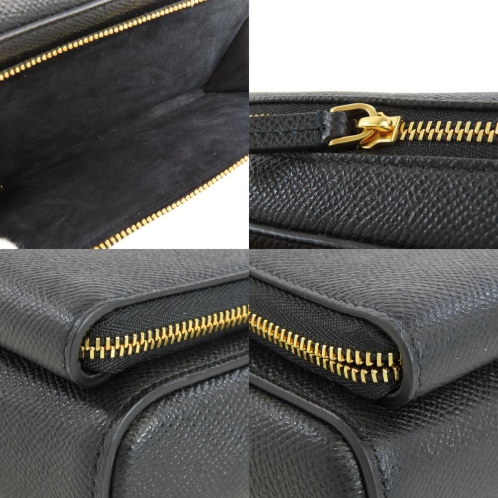 Black Leather Dior Shoulder Bag