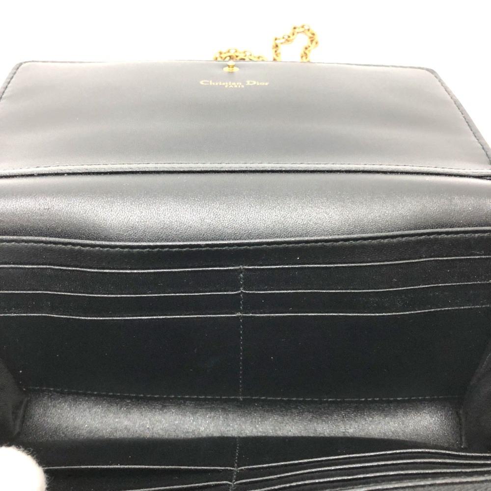 Black Leather Dior Travel Bag